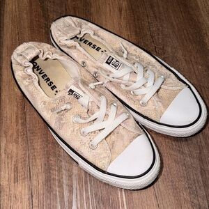 Converse Shoreline Snakeskin Pattern Womens Sneakers Size 9 Shoes